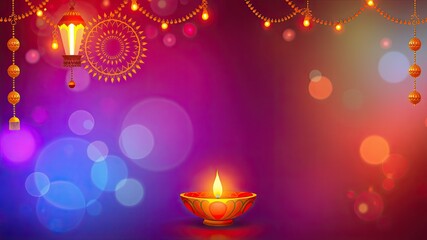 Diwali lamp images, candles in the dark, Lamp and copy space background, happy Diwali images, Diwali banner images, 