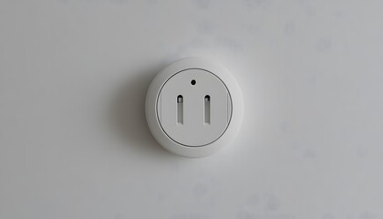 Close-up view of a modern electrical outlet on a clean wall, showcasing functionality and minimalist design in a home setting.