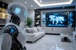 © The Origin 33 - Enhanced Living: Futuristic Smart Home with AI Assistants, Holographic Displays, and Robotic Appliances