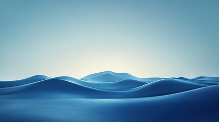 Poster - A minimalist blue gradient background with subtle texture elements, evoking a sense of calm and modernity