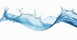 © athaya stock - A vibrant splash of water isolated on white background, showcasing fluid motion and clarity.