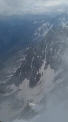 Wall Mural - A rocky mountain view from Aiguille du Midi
