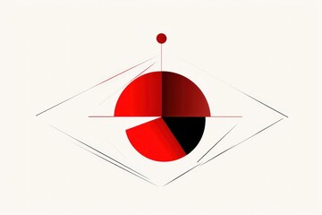 A minimalist representation of a cell phone signal, using simple lines and geometric shapes to convey the connection between a phone and a satellite, emphasizing the elegance of technology.