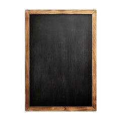 Empty Chalkboard with Wooden Frame Ready for Writing or Drawing.