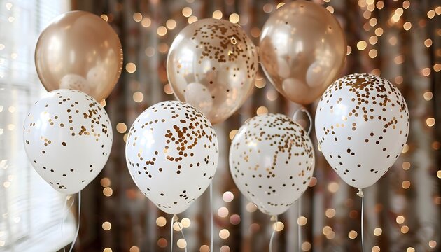 Celebratory balloons for birthdays add a festive touch.