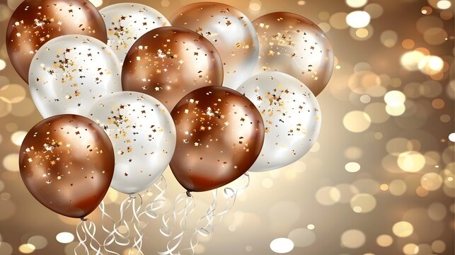 Celebratory balloons for birthdays add a festive touch.