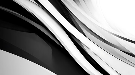 Wall Mural - Abstract Geometric Business Background with Bold Black and White Design