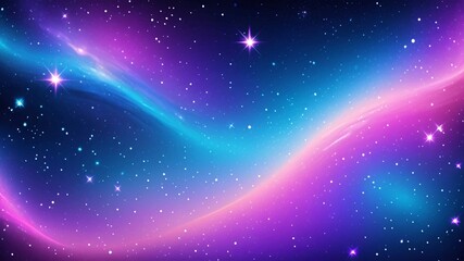 Abstract space background with stars and nebula.