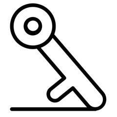 Sticker - Key Login Password Line Icon