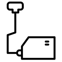 Canvas Print - Cleaner Vacuum Tool Line Icon