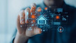 © Kingdola - Digital hologram of smart home