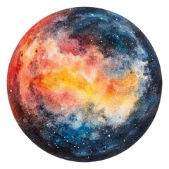Wall Mural - PNG Colorful abstract representation of the universe