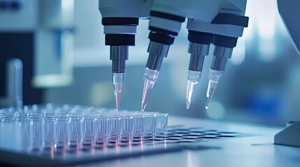 Poster - Automated Pipette Dispensing Liquid into Test Tubes