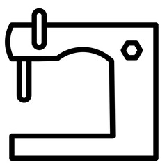 Canvas Print - Machine Sew Tool Line Icon