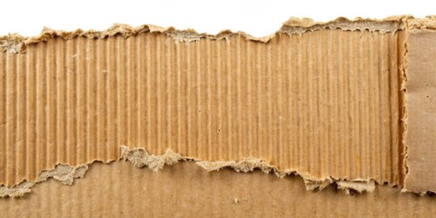 Aufkleber - Torn cardboard background with a rough texture