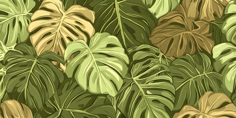 Tropical Leaves Pattern