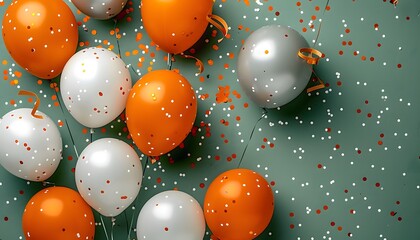 Wall Mural - celebratory balloons for birthdays add a festive touch.