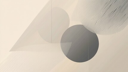 Poster - A minimalist abstract background with clean lines and simple shapes in a monochromatic color scheme.