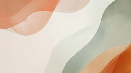 Poster - A minimalist abstract background with simple, clean lines and soft, muted colors.