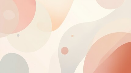 Poster - A minimalist abstract background with soft gradients and simple geometric shapes in muted tones.