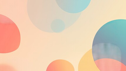Poster - A minimalist abstract background with soft gradients and simple geometric shapes in muted tones.