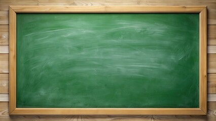 Poster - Green chalkboard for educational and creative concepts
