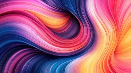 Poster - A swirl of vibrant colors blending seamlessly to create a fluid, abstract background with a soft gradient effect. -