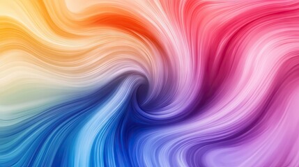 Poster - A swirl of vibrant colors blending seamlessly to create a fluid, abstract background with a soft gradient effect. -