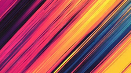 Poster - A vibrant, abstract background with bold, diagonal lines in contrasting colors