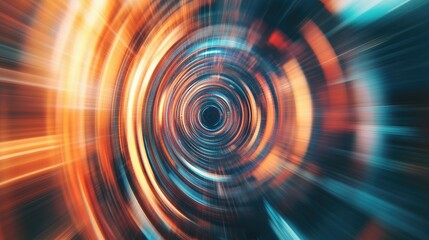 Poster - Abstract background with a radial blur effect, creating a sense of depth and movement.