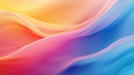 Poster - Abstract background with a smooth, gradient effect, transitioning from warm to cool colors.