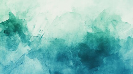 Poster - Abstract background with a soft, watercolor effect, featuring blending shades of blue and green.