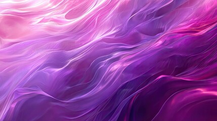 Leinwandbilder - Abstract waves of light in shades of pink and purple, creating a dynamic, flowing background.