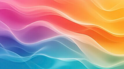 Poster - An abstract background featuring waves of color, blending seamlessly in a gradient pattern.