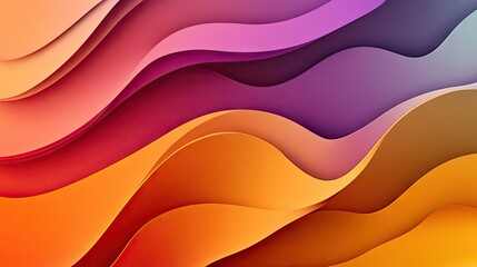 Poster - An abstract background featuring waves of color, blending seamlessly in a gradient pattern.