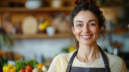 Wall Mural - an italian mom and her kitchen 