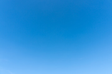 beautiful blue sky without clouds in the morning or evening is used natural background texture in de