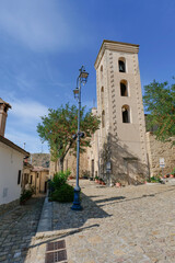 Canvas Print - A street in Colobraro, a village in the Basilicata region of Italy.