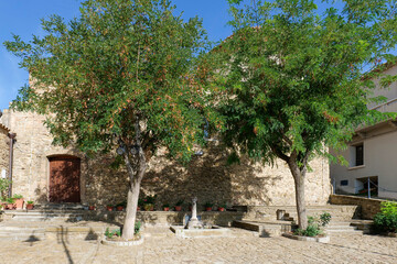 Poster - A street in Colobraro, a village in the Basilicata region of Italy.