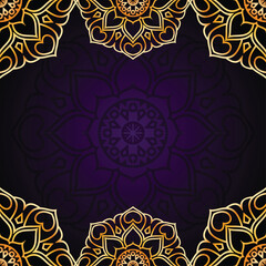 Poster - Luxury mandala pattern background