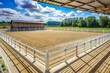© Jason - Empty outdoor horse arena in sunny day