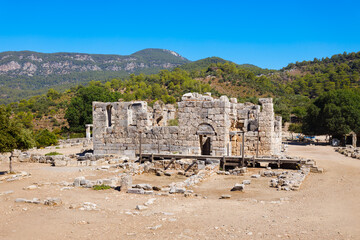 Kaunos ancient city near Dalyan town in Turkey