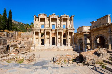 Canvas Print - Ephesus ancient greek city is located in Izmir Province in Turkey