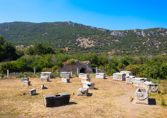 Poster - Ephesus ancient greek city is located in Izmir Province in Turkey