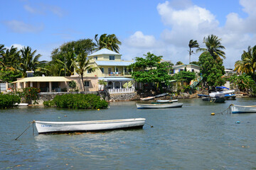 Mauritius, picturesque village of Poudre d or