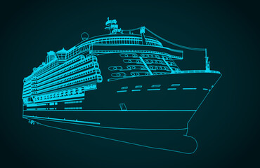 Large cruise liner