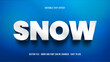 © Mulart Gallery - Snow editable text effect, winter text style effect