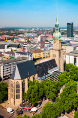 Canvas Print - Dortmund city centre aerial view