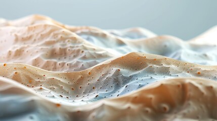 Poster - Detailed 3D visualization of skin microstructure and layers Close-up photo with clean background