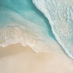  Serene Ocean Waves Meeting Sandy Shore